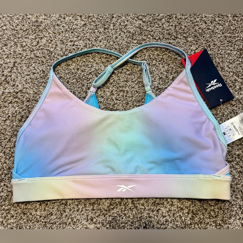 SALE🎉 Reebok Blue Sports Bra with Racerback Design - Picture 4 of 7
